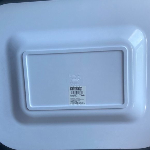 Home Turquoise Art Deco Beach Scene Heavy Duty Large Melamine Serving Platter - Picture 10 of 15